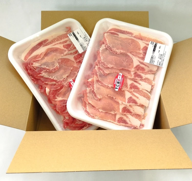 【クール冷蔵】豚ロースしゃぶしゃぶ用(400ｇ×2パック)