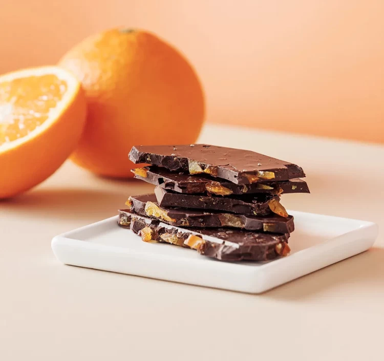 割りオレンジピールチョコレート カカオ72%
