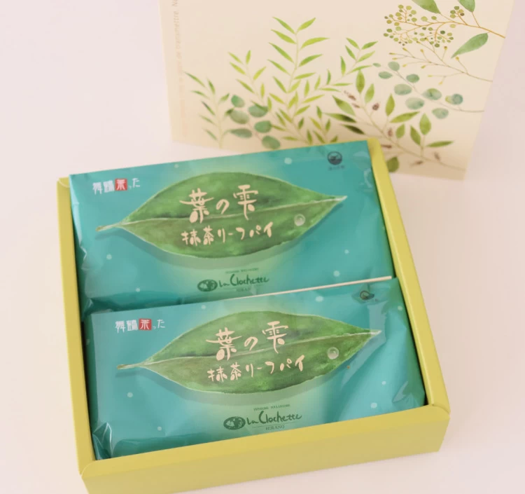 葉の雫　抹茶リーフパイ　6枚入り