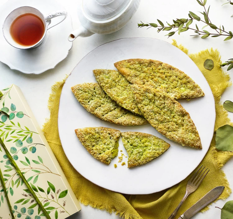 葉の雫 抹茶リーフパイ 9枚入り 【手提げ紙袋付き】