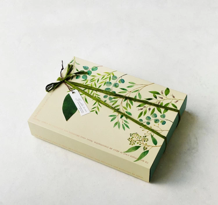 葉の雫 抹茶リーフパイ 9枚入り 【手提げ紙袋付き】