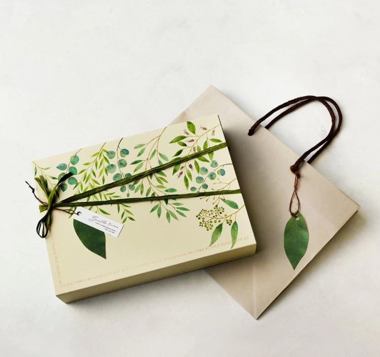 葉の雫 抹茶リーフパイ 9枚入り 【手提げ紙袋付き】