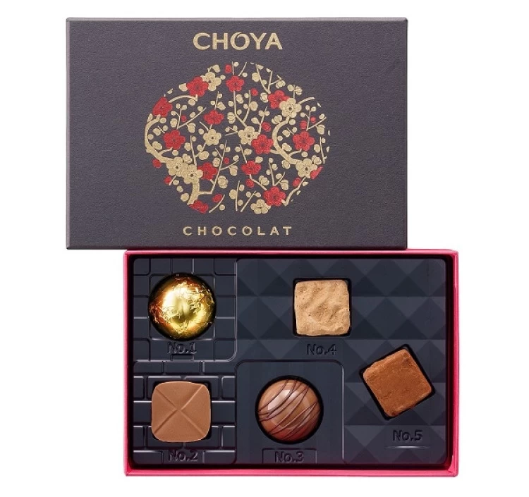 「チョーヤ梅酒×キャギ ド レーブ」チョーヤチョコレート