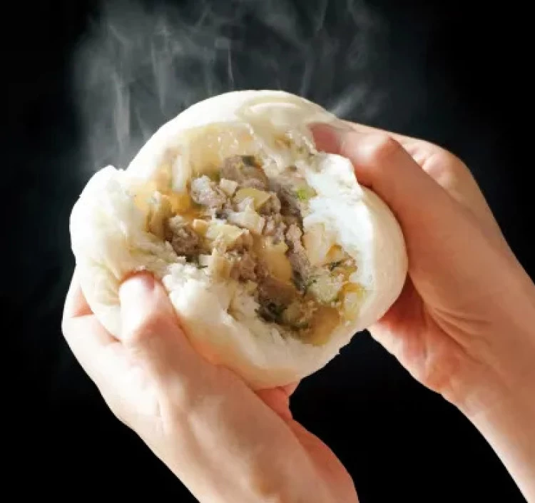 自家製半分以上具のむぎゅ肉まん3種セット