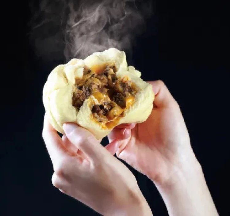 自家製半分以上具のむぎゅ肉まん3種セット