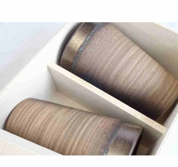 おたんじょうびおめでとうございます 笑う門には福来たる木箱ペアカップセット