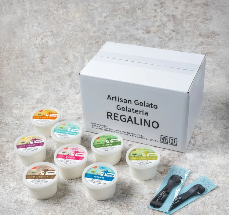 定番フレーバー12個セット ジェラートスプーン付き(1本)