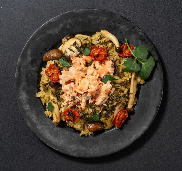 みやぎサーモンと牡蠣のバターピラフ　4個【送料込】