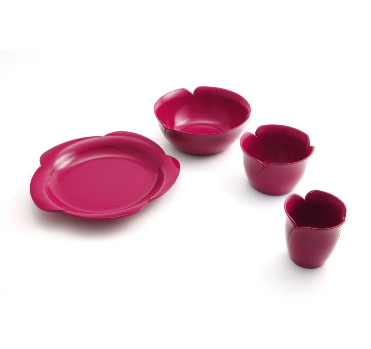 薔薇の器セット(ピンク)