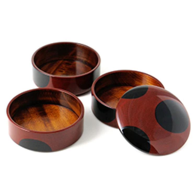 4寸三段丸重　黒水玉