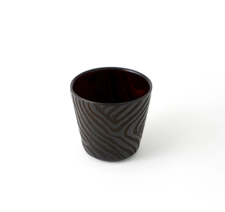 木製・象谷塗のゼブラ柄