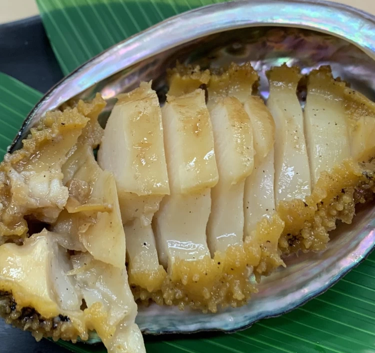 北海道室蘭産 天然蝦夷 活鮑 5個入