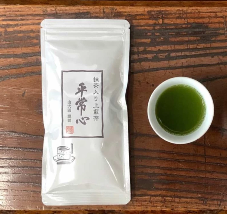 抹茶入り上煎茶平常心 200gリーフ 5本までレターパックプラス600円