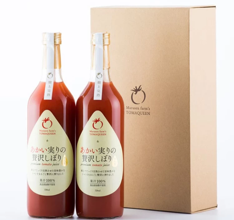 あかい実りの贅沢しぼり(さらり・白）720ml2本入り(化粧箱)