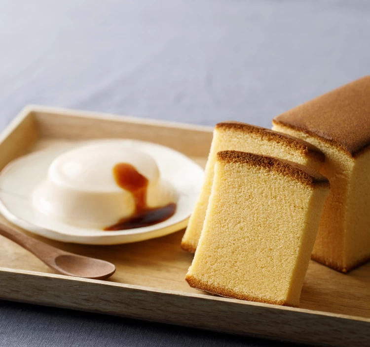 烏骨鶏かすていら(2号)・ プリン4個入セット