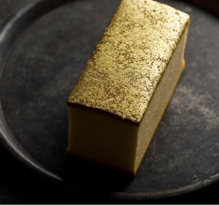 烏骨鶏かすていら【祝・金箔】 2本入セット