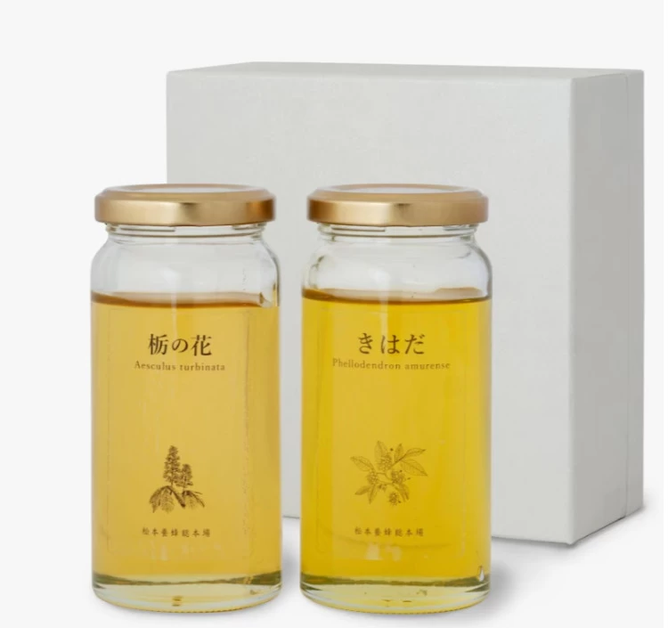 国産はちみつ2点セット （栃の花・きはだ 各180g）