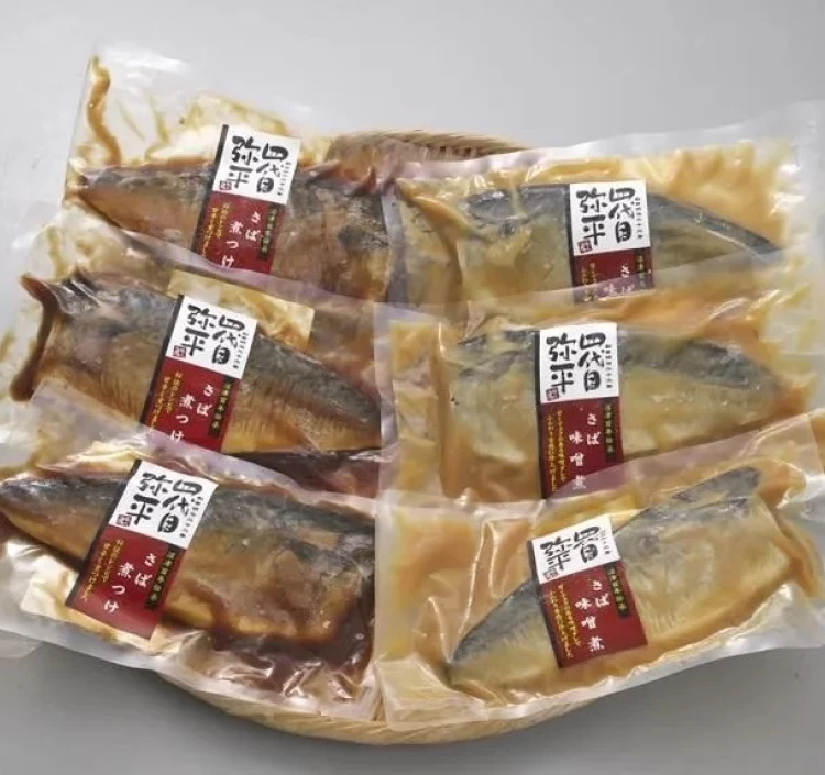 送料込み・ギフトセット 沼津産さばの煮付けセット　醤油3入り　味噌3入り