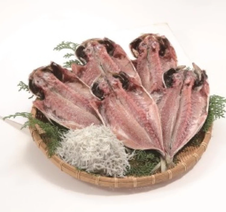 真あじ干物5枚・釜揚げしらすセット