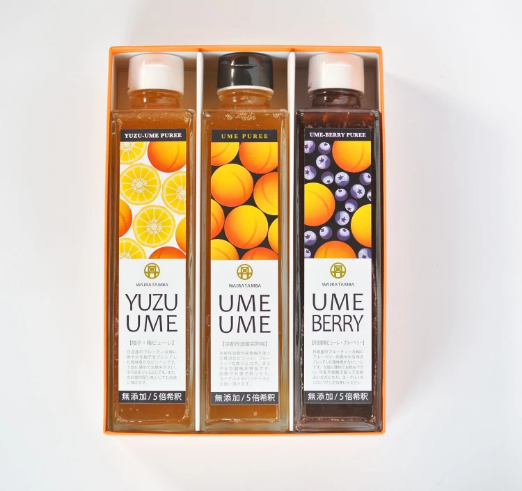 梅ピューレ3種セット(UME UME・YUZU UME・UME BERRY) 315ml×3本