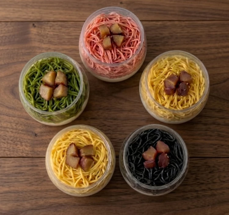 ☆恵那栗使用☆　モンブラン缶ケーキ 　もんかんプチ【5個セット】「栗きんとん×2個」「あまおう」「八女抹茶」「漆黒（竹炭）」