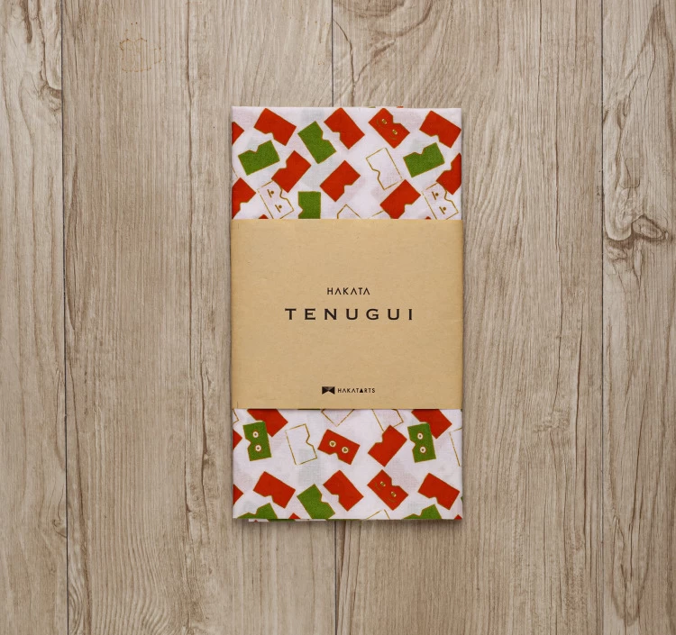 HAKATA TENUGUI（にわかオレンジ・グリーン）
