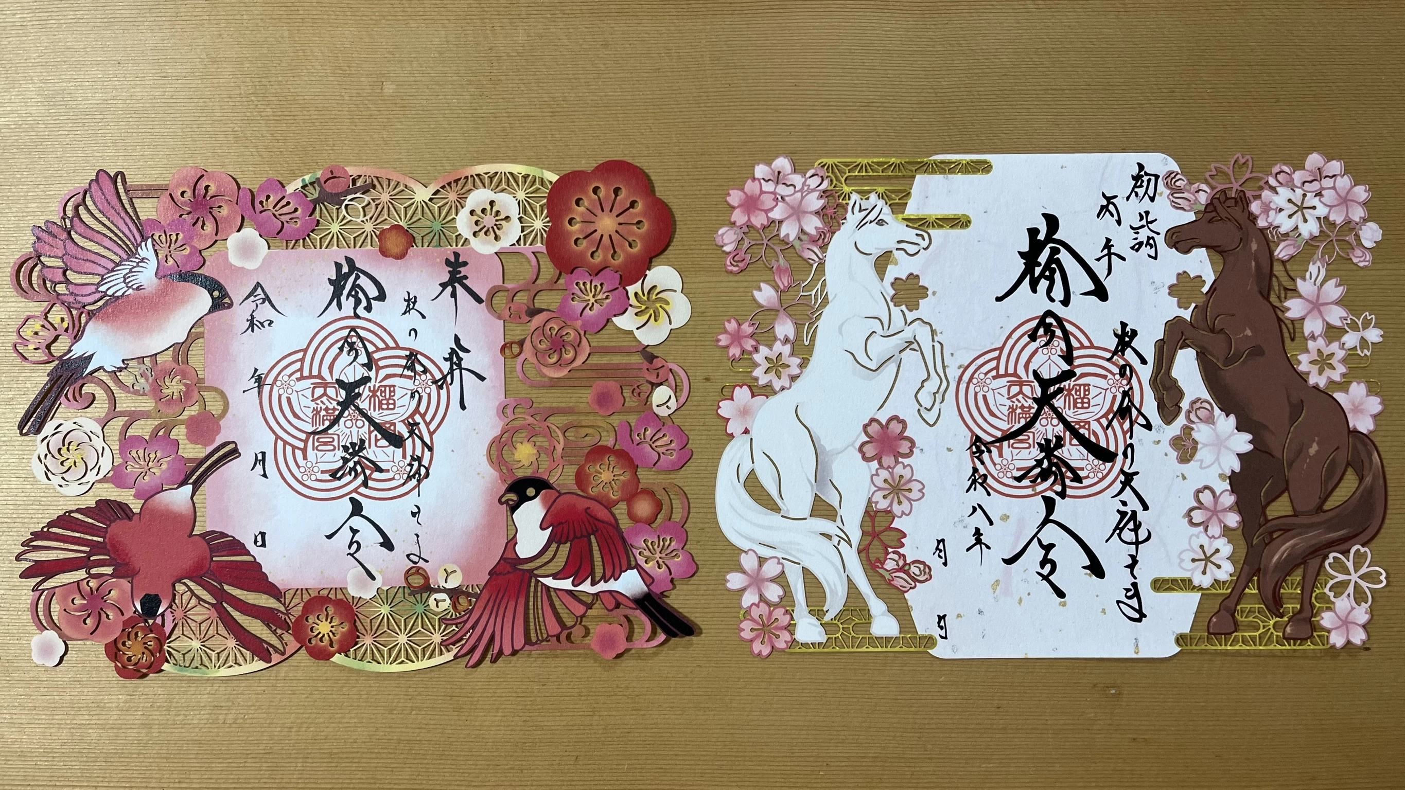 鷽切り絵・干支切り絵