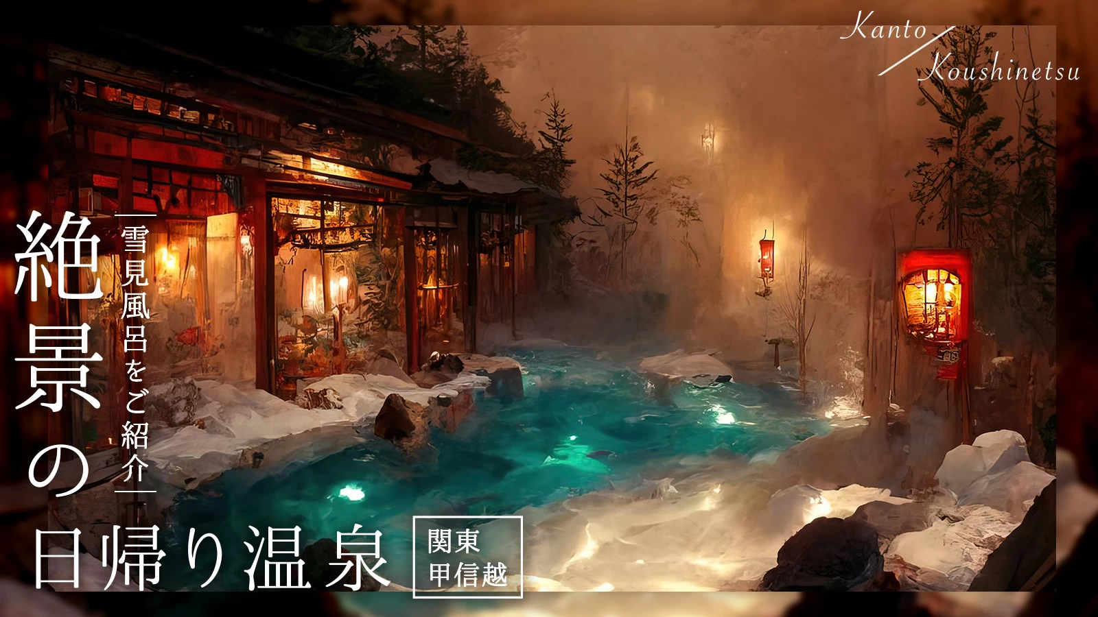 【関東・甲信越】冬は雪見風呂で癒される絶景の日帰り温泉5選