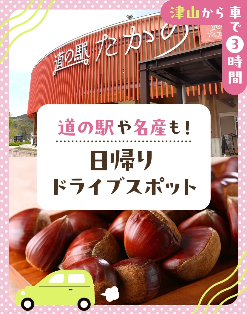 【津山から車で3時間】道の駅や名産も！日帰りドライブスポット21選