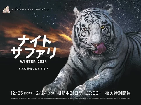 ナイトサファリ WINTER 2024【アドベンチャーワールド】│和歌山県の