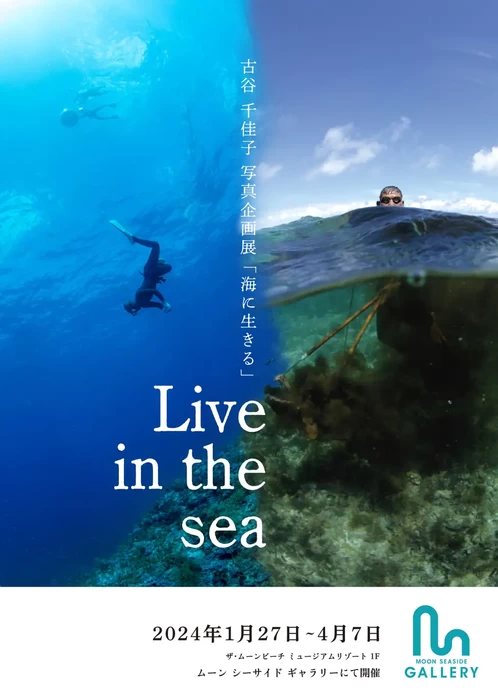 古谷千佳子 写真企画展「Live in the sea 海に生きる」【ザ・ムーンビーチ　ミュージアムリゾート】