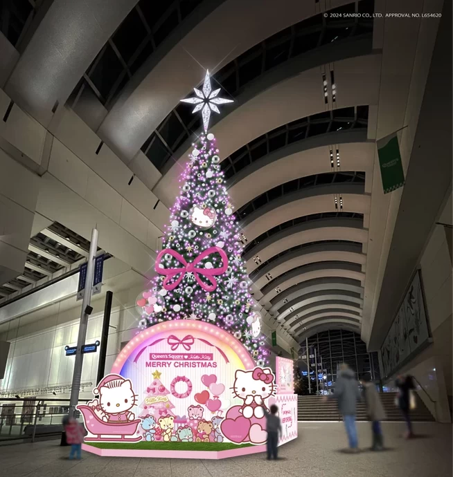 クイーンズスクエア横浜クリスマス2024 Hello Kitty Happy Christmas【クイーンズスクエア横浜】