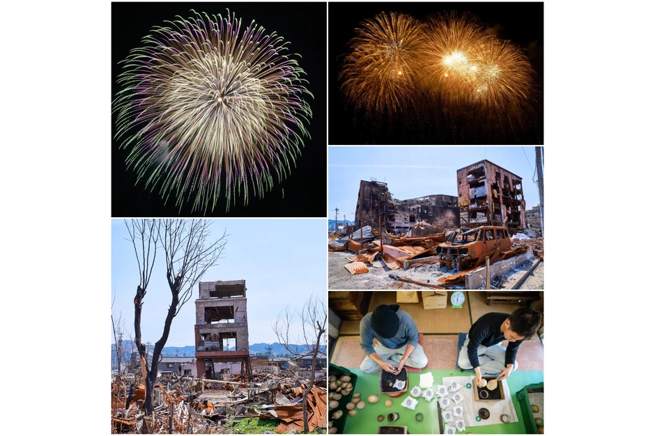 能登半島地震復興祈願花火【輪島港沖（輪島マリンタウン周辺）】