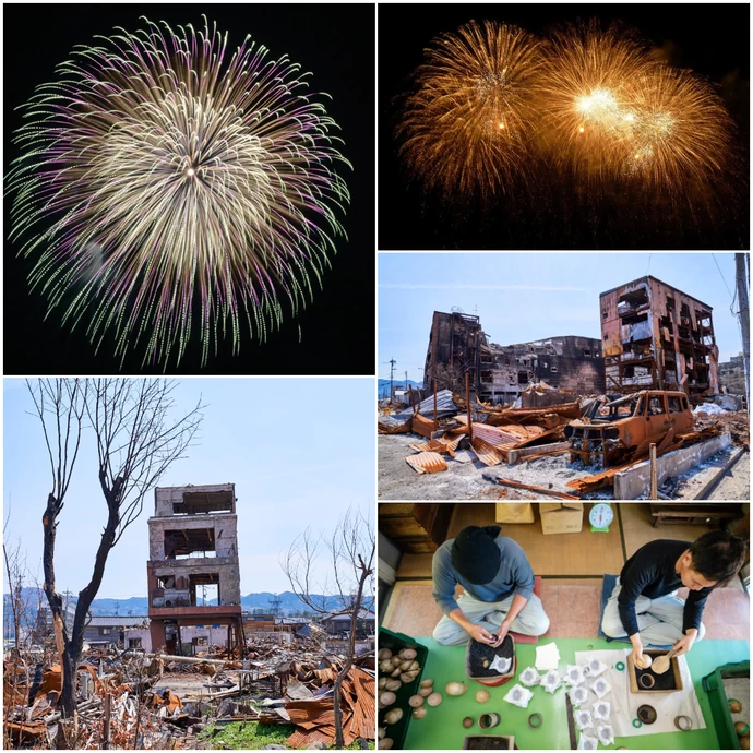 能登半島地震復興祈願花火【輪島港沖（輪島マリンタウン周辺）】