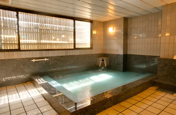 サウナご利用後には併設旅館の大浴場を無料でご利用いただけます
