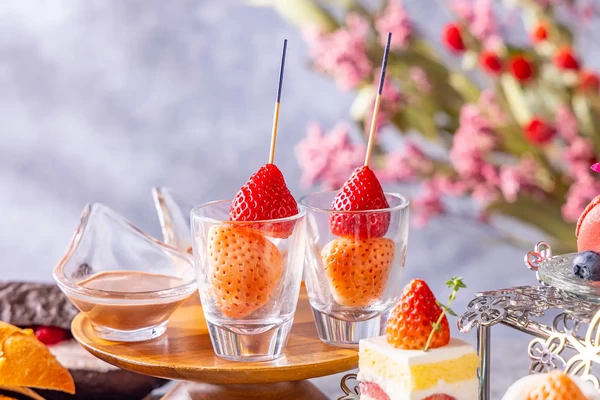 チョコレートフォンデュ いちご食べ比べ