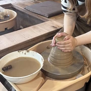 【鎌倉：体験工房はせ陶で陶芸体験】夢の電動ろくろでお茶碗作り！