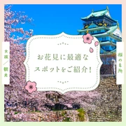 【大阪観光】桜の名所15選 お花見に最適なスポットをご紹介！