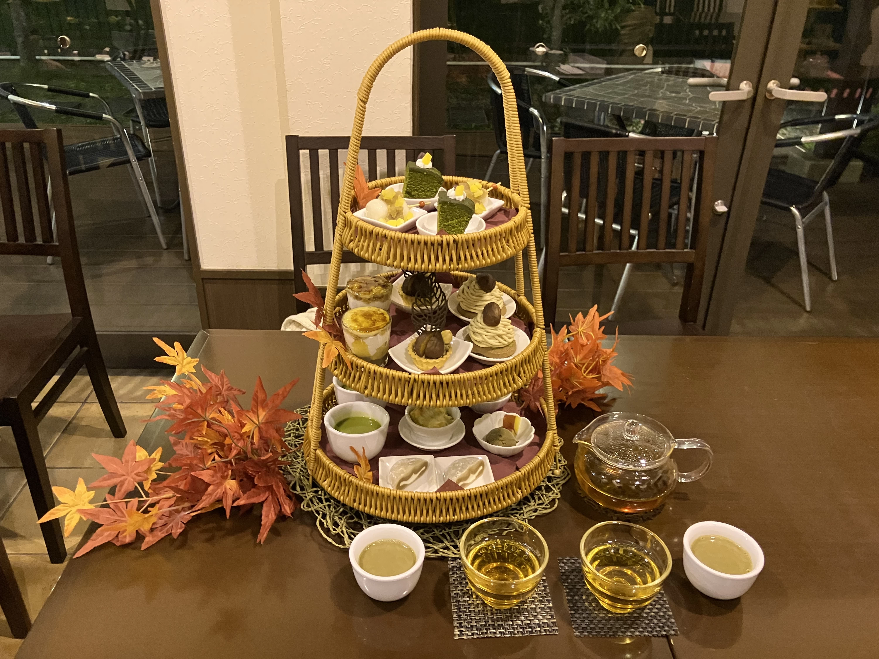 アフタヌーンティー 栗とほうじ茶 