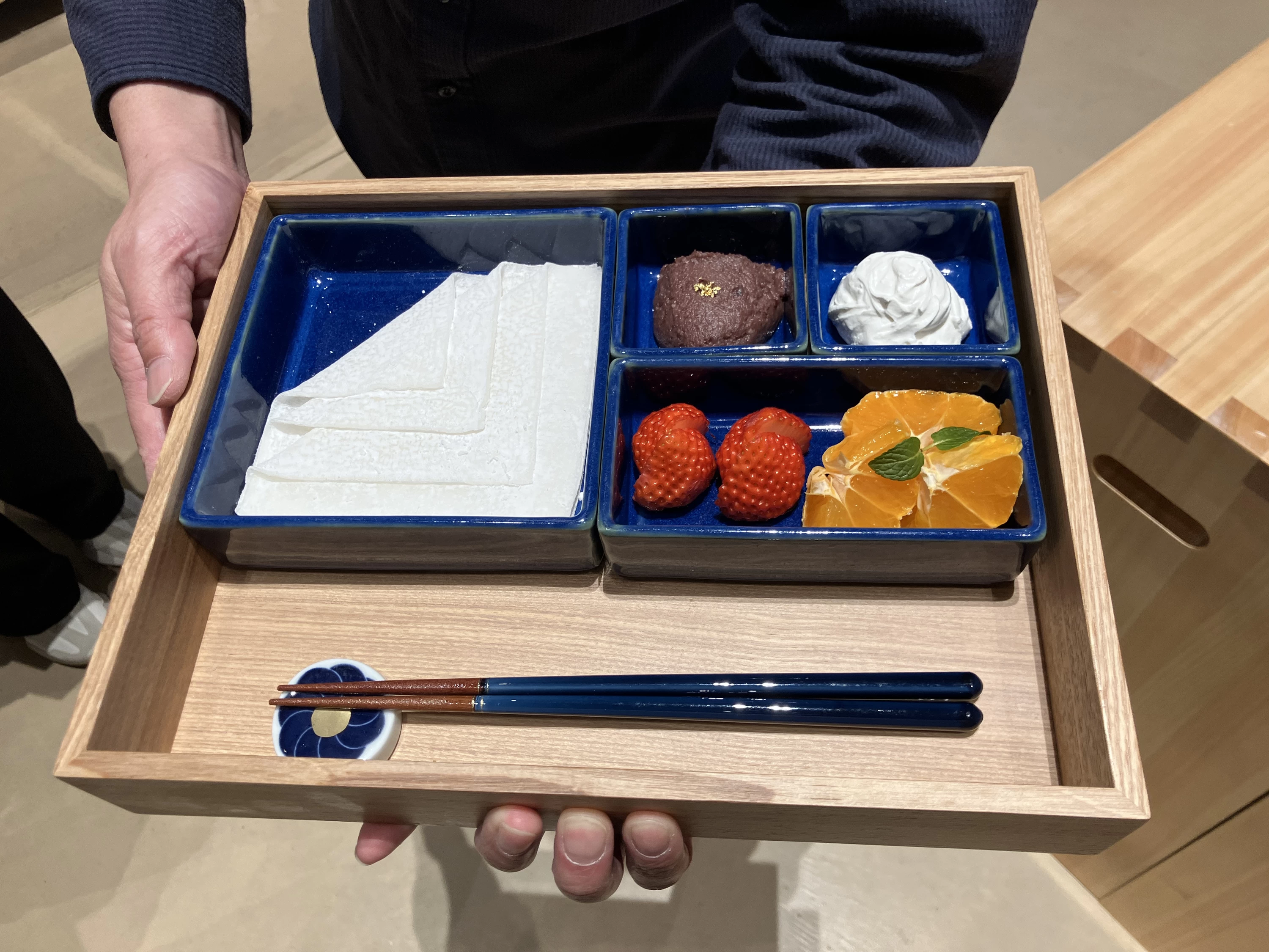 発酵あんと甘酒ホイップの求肥大福御膳