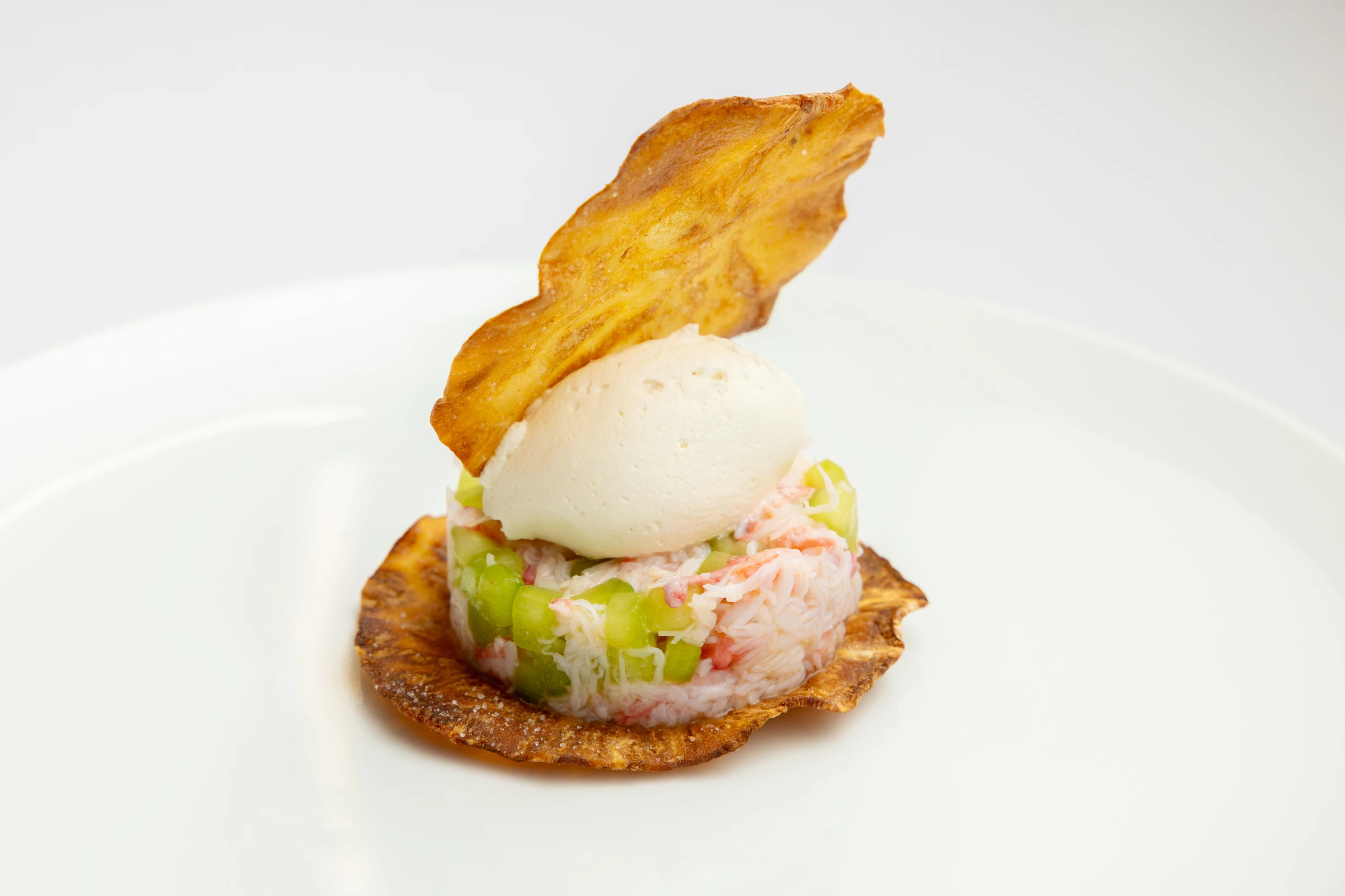 紅ズワイ蟹と胡瓜のタルタル