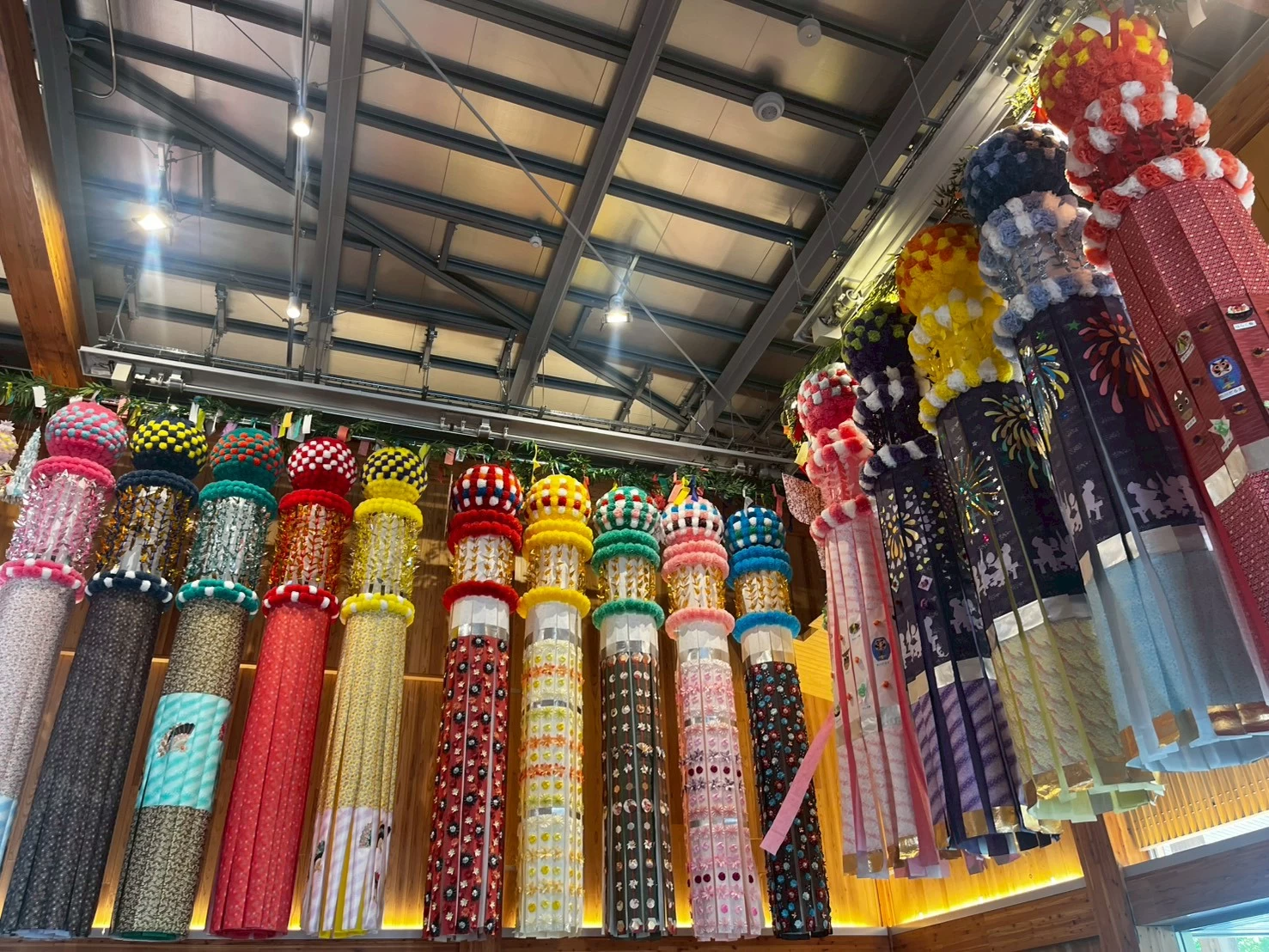 七夕まつりの実物展示