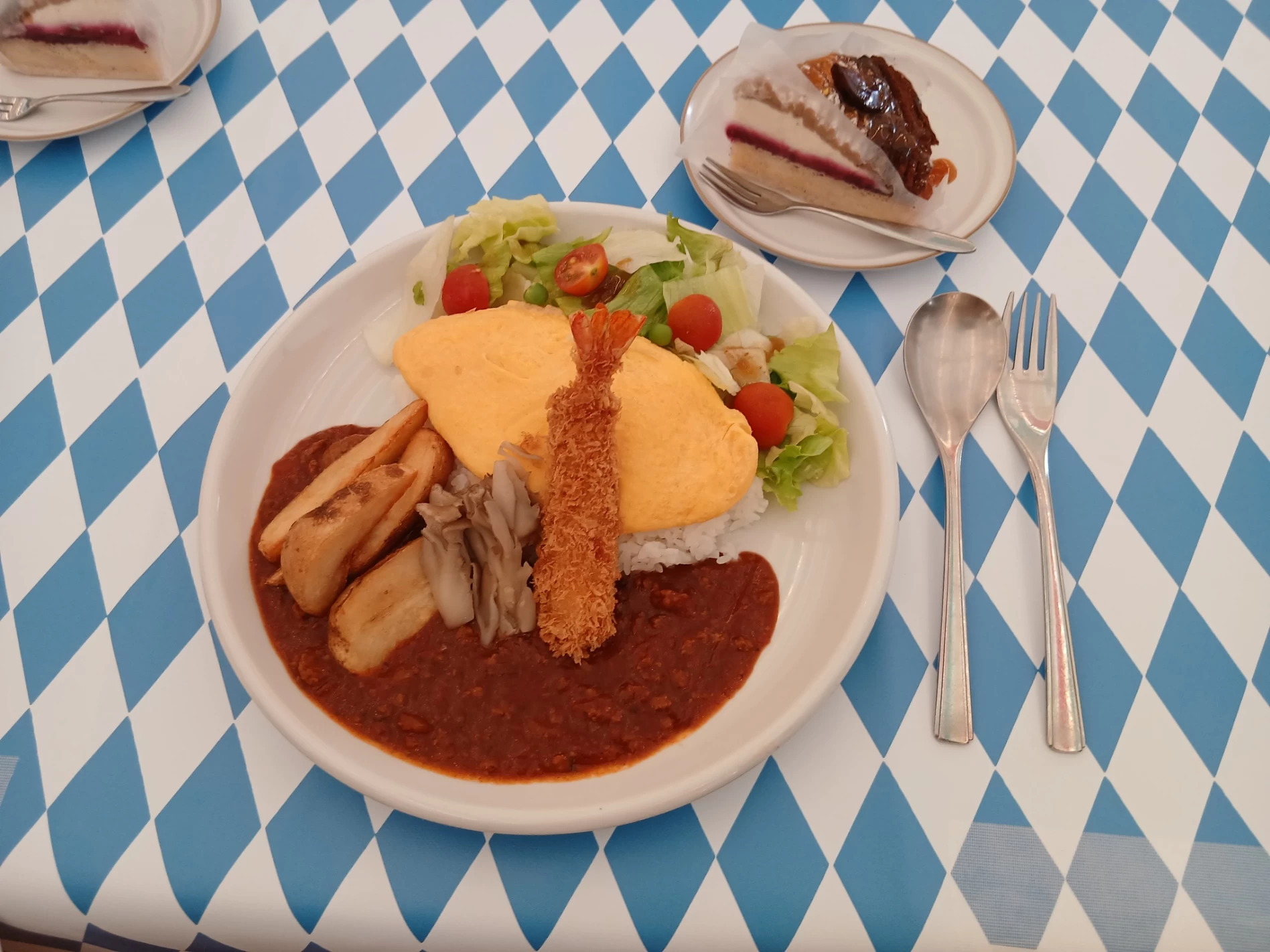 秋のオムタコライス