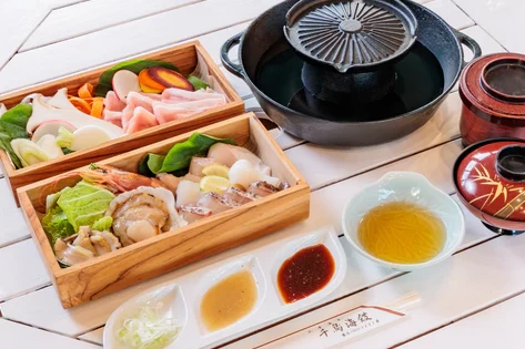 【沼津魚市場海鮮＆麦豚の焼きしゃぶクルーズ】