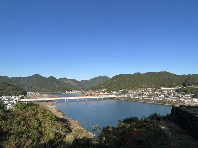 和歌山県と三重県の県境「熊野川」