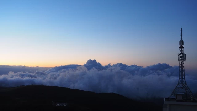夕方に見られる雲海