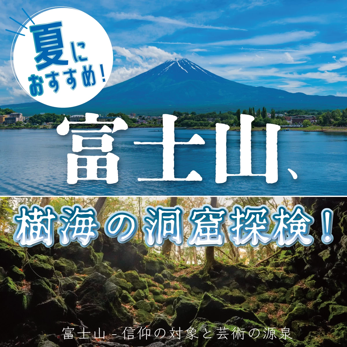 富士の樹海ツアーで洞窟を探検！世界遺産・富士御室浅間神社へも