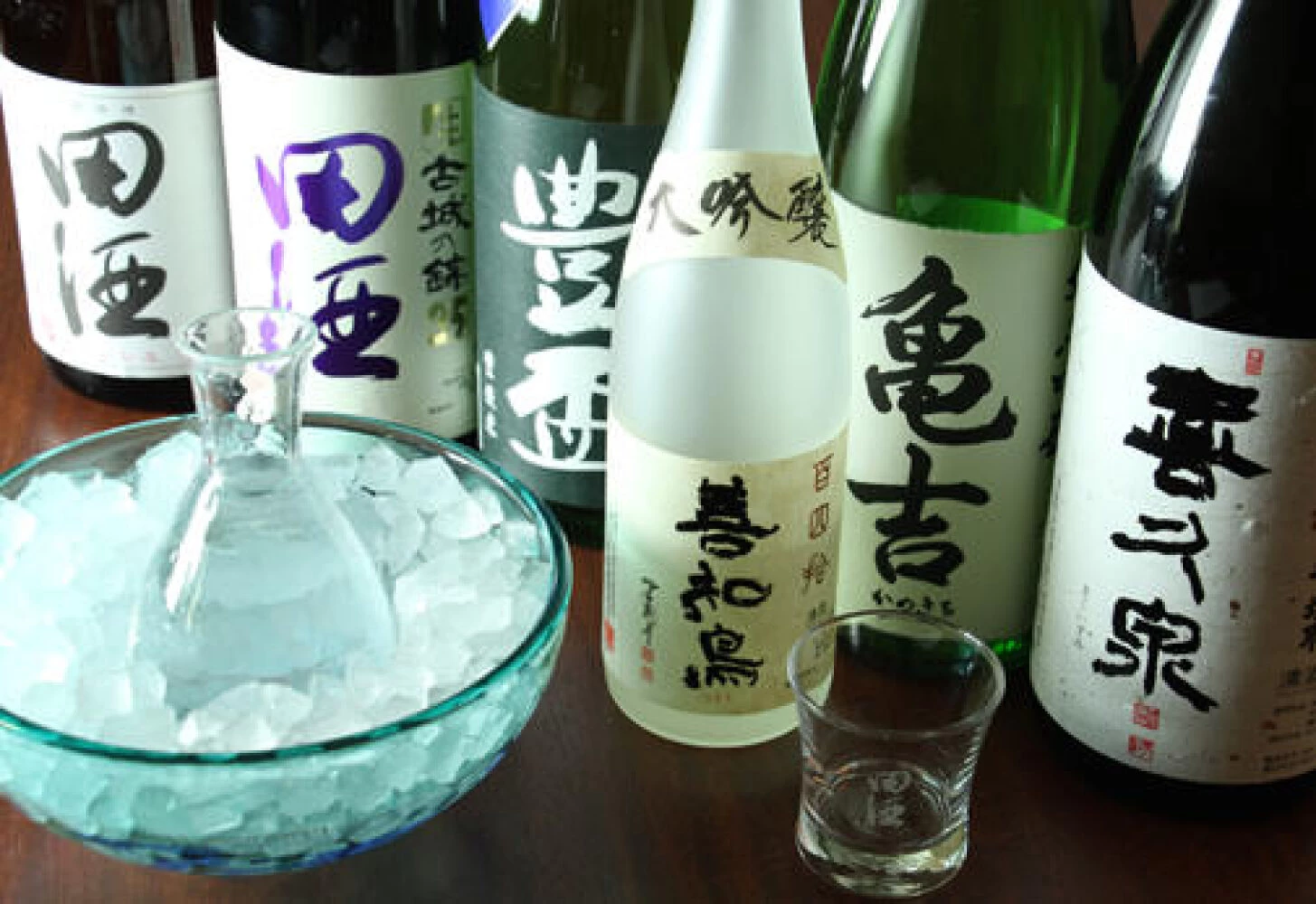 120種類以上を取りそろえた日本酒