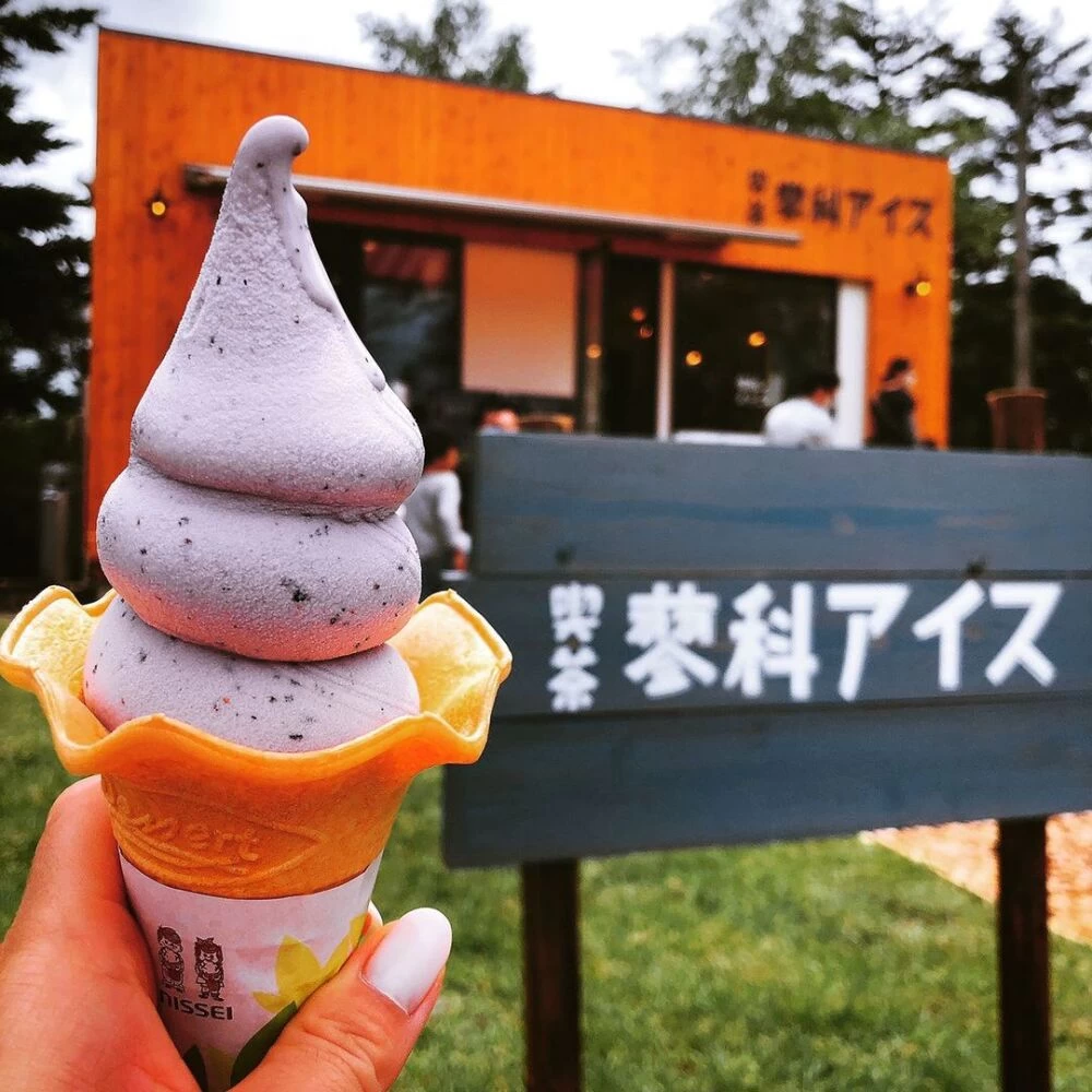 ブルーベリーソフトクリーム