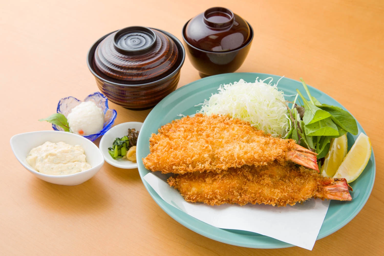 大海老フライ定食